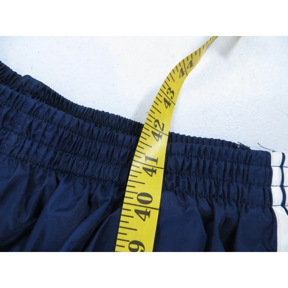 Vintage Adidas Mens Navy Blue 3-Stripe Snap Button Tearaway Track Pants‎ Size M